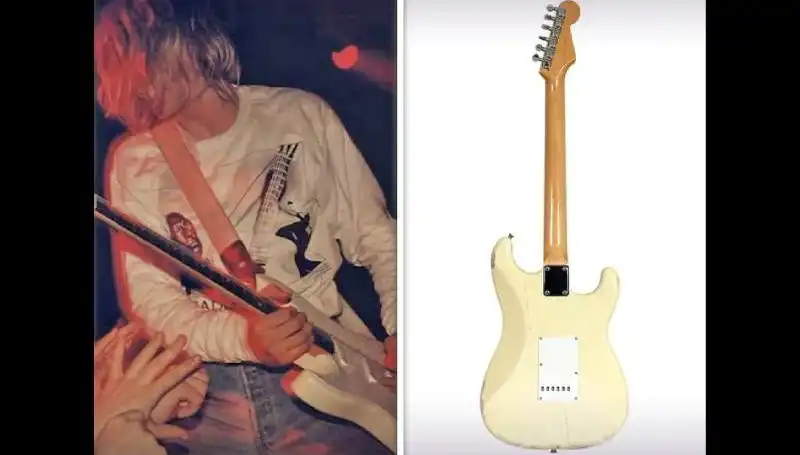 Kurt Cobain'in Tarihi Gitarı Açık Artırmada Rekor Fiyatla Satıldı