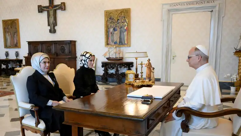 Emine Erdoğan ve Papa Leo: Gazze Üzerine Önemli Görüşmeler