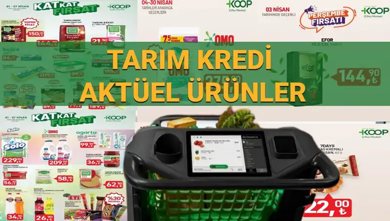 Tarım Kredi Marketleri'nde Nisan Ayına Özel İndirimli Ürünler Listeleme