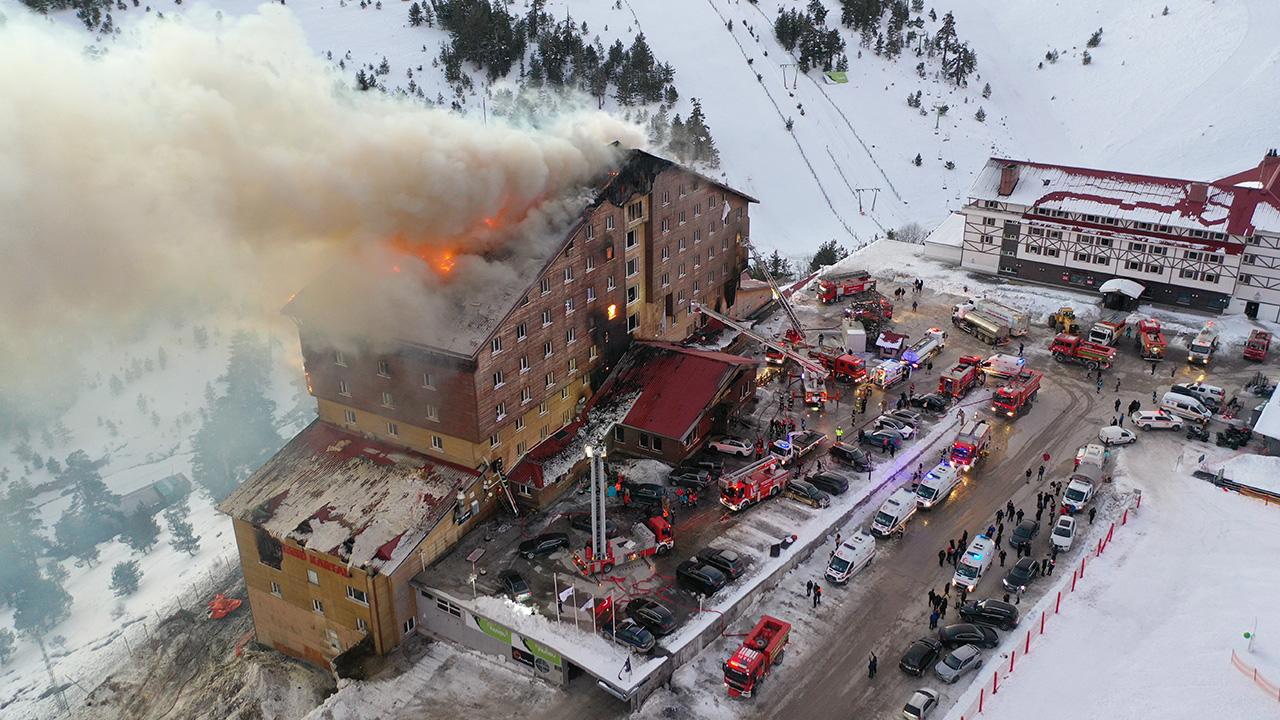 Bolu'da Korkunç Otel Yangını