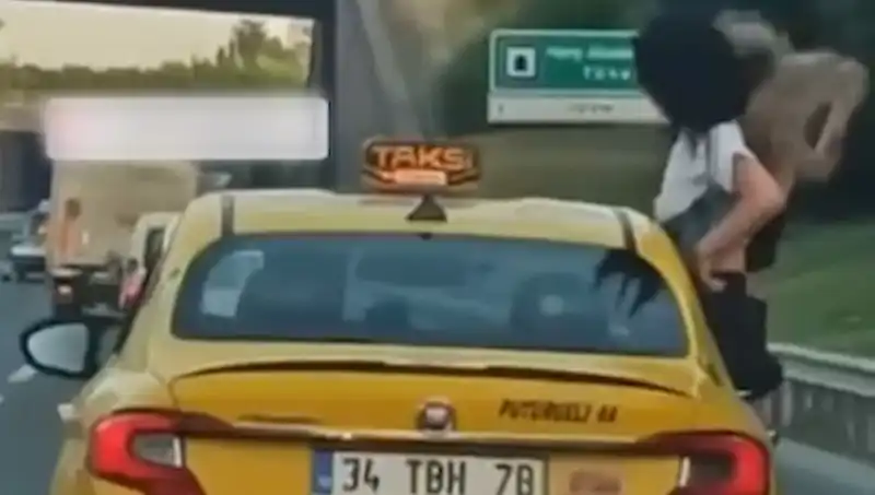 TEM Otoyolu'nda Taksi Macerası: Camdan Sarkanların Cesareti