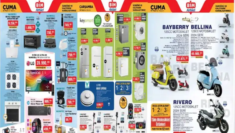 BİM’de Şaşırtan İndirim Fırsatları: 4-7 Mart Aktüel Ürünler Kataloğu